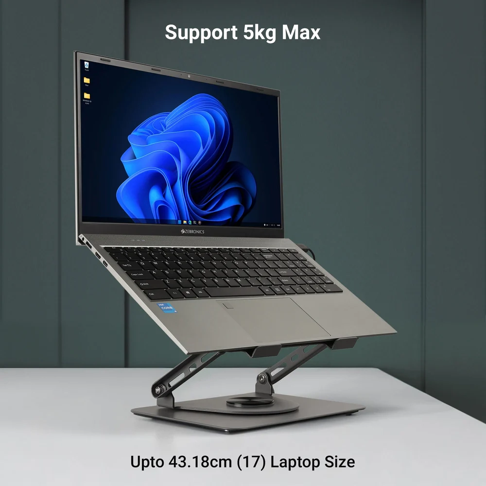 Zebronics Laptop Stand For 17" Metal NS4000 Pro (Open Box) view 2
